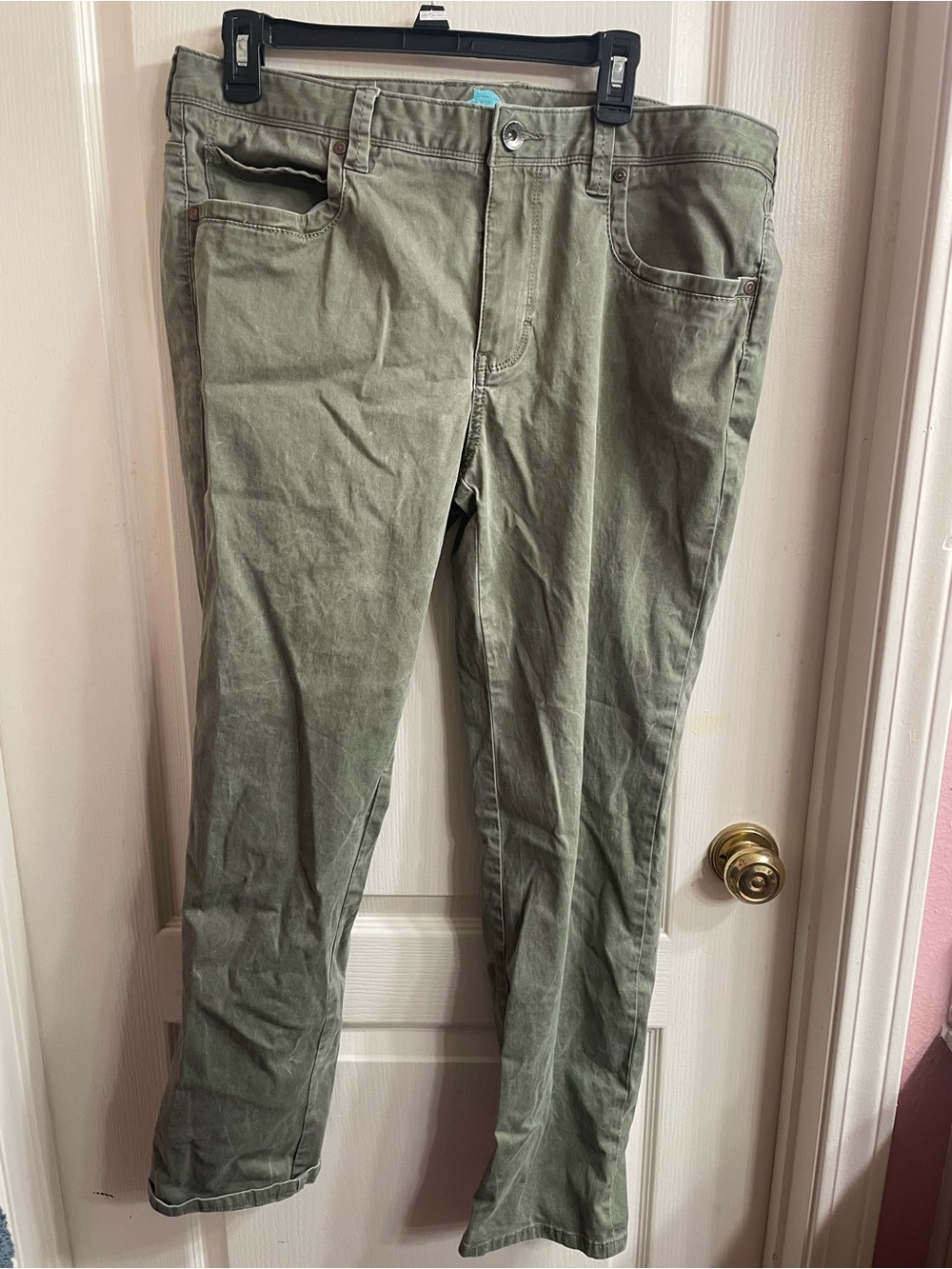 Tommy Bahama Men Casual Pants Khakis Chinos Green Everyday Beach Costal